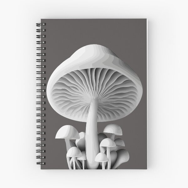 Item preview, Love Magic Mushroom | Monochromatic Mycelium | Grayscale Grove designed and sold by mindexploration.