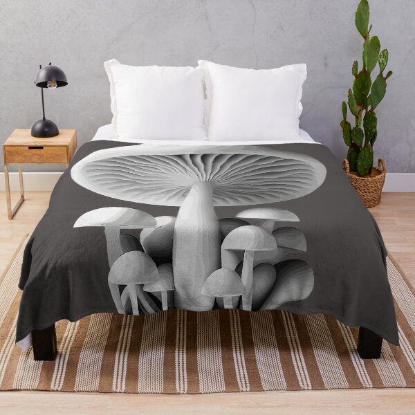 Item preview, Love Magic Mushroom | Monochromatic Mycelium | Grayscale Grove designed and sold by mindexploration.