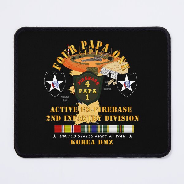 Item preview, Army - 4P1 - Active Firebase - 2nd ID w KOREA SVC designed and sold by Military Insignia Products.
