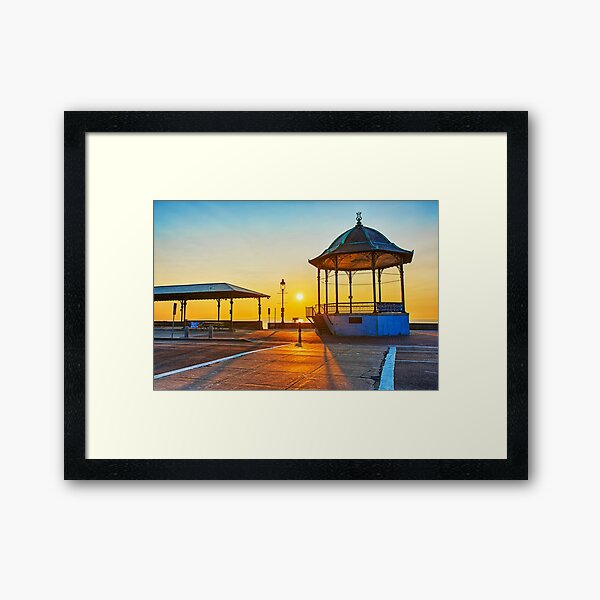 Revere Beach Bandstand at Sunrise Revere Beach Framed Art Print