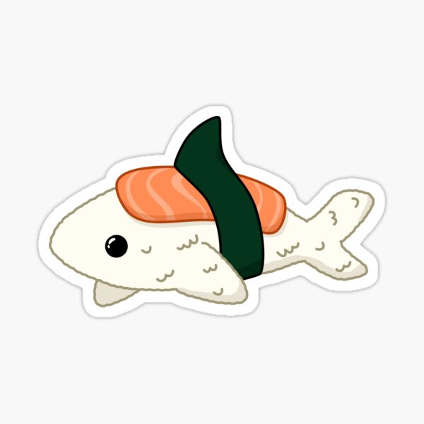 Sharkshimi the Sushi Shark Sticker