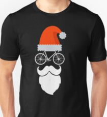 Cyclist Santa Cycling Enthusiast Bicycle Lovers Gift Unisex T-Shirt
