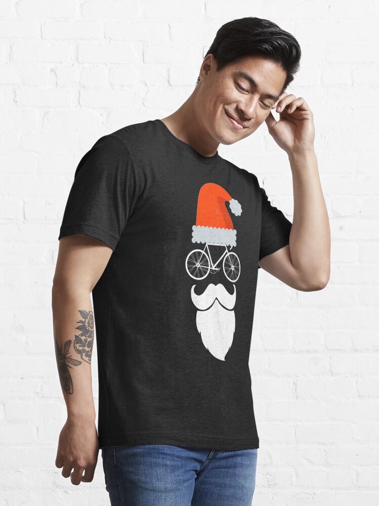 "Cyclist Santa Cycling Enthusiast Bicycle Lovers Gift" Tshirt for Sale