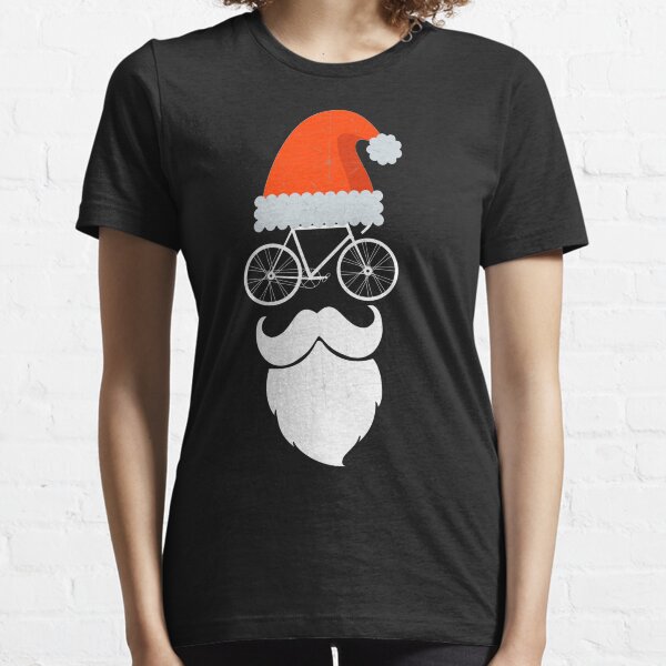 Cyclist Santa Cycling Enthusiast Bicycle Lovers Gift Essential T-Shirt