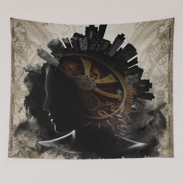 Item preview, Steampunk Silhouette of the Metropolis designed and sold by MindAsylum.