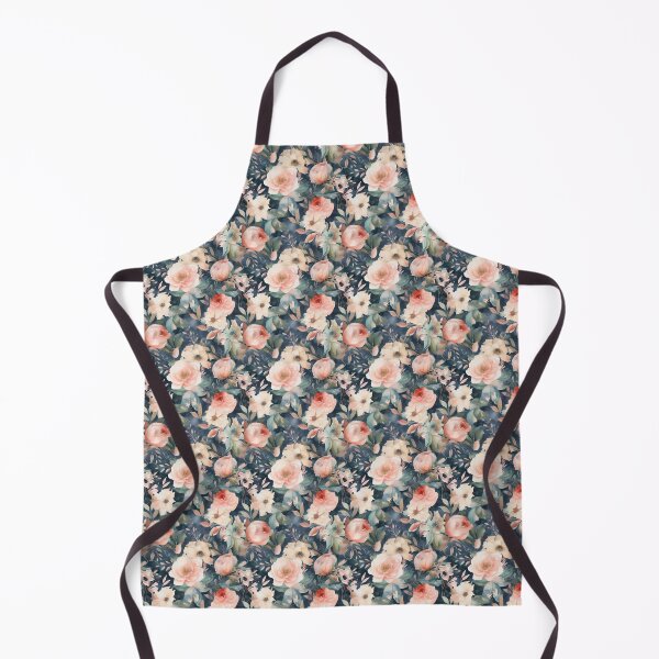 Item preview, Watercolor Floral roses on bluish background designed and sold by JoyfulNymph.