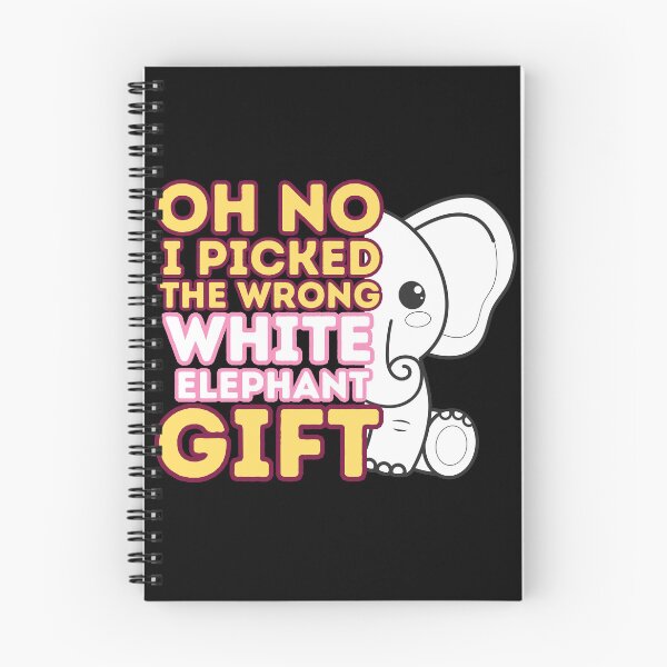 Item preview, Oh No i picked the wrong white elephant gift, colorful eye-catching design with an elephant  designed and sold by Drzamag.