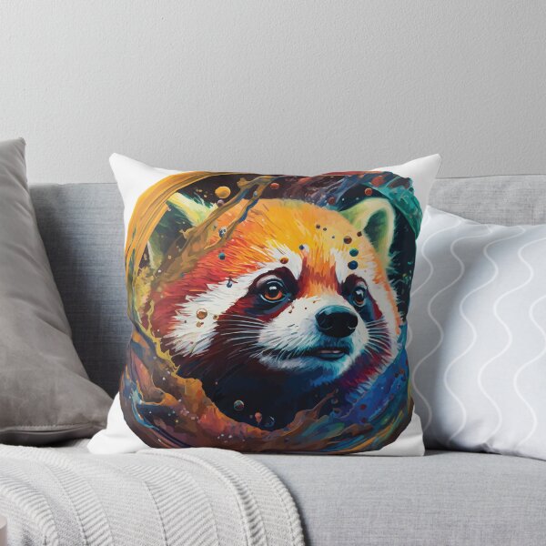 Item preview, A Red Panda in Paint Globe - Spirit Animals in Vibrant Color designed and sold by GVRDesign.