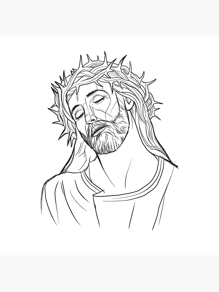 Hand Drawn Vector Illustration Or Drawing Of Jesus Christ Face Royalty Free  SVG, Cliparts, Vectors, and Stock Illustration. Image 39892156.