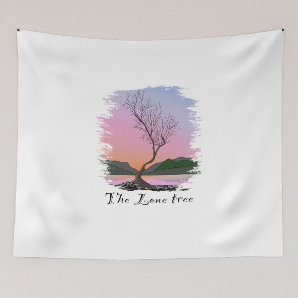 Item preview, The lone tree Llyn padarn llanberis snowdonia designed and sold by SoulTrekking.