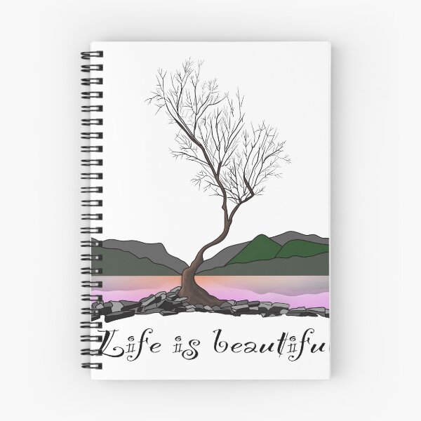 Item preview, The lone tree life is beautiful llanberis snowdonia designed and sold by SoulTrekking.