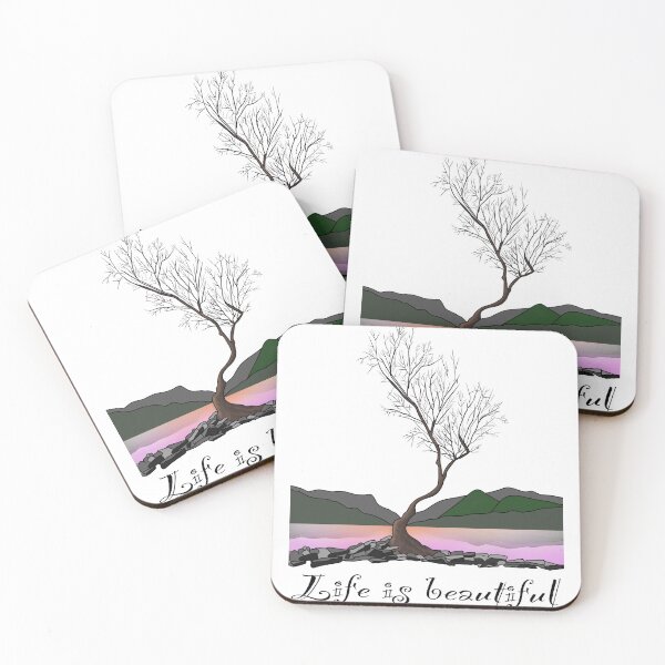 Item preview, The lone tree life is beautiful llanberis snowdonia designed and sold by SoulTrekking.