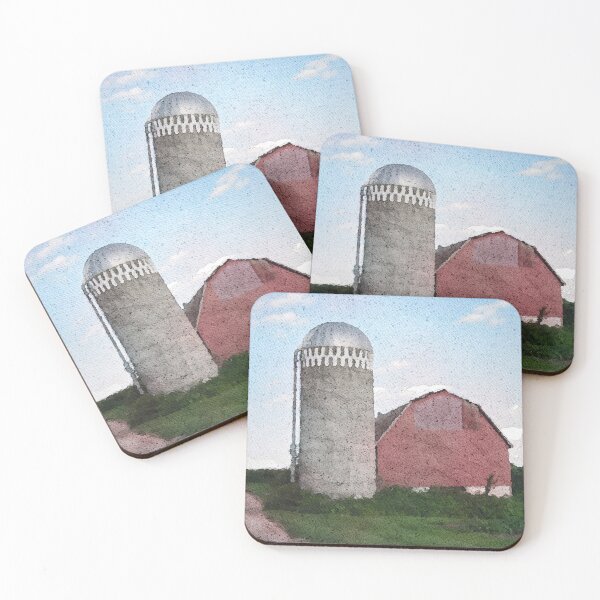 Item preview, Barn watercolor designed and sold by A. Koh.