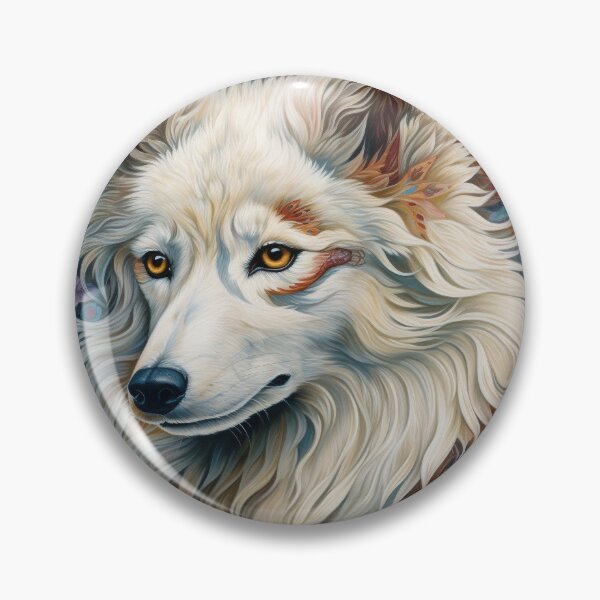 Item preview, Floral American Eskimo Dog Pop Art 5 designed and sold by DiatomDesigns.
