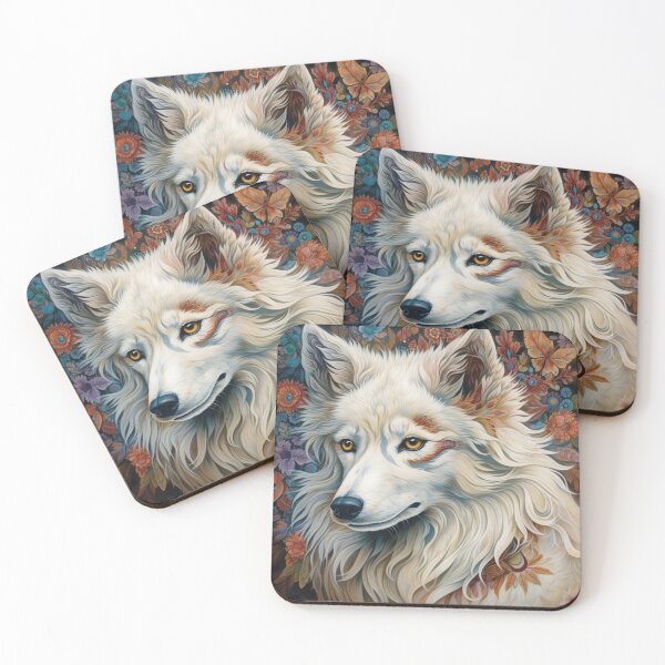 Item preview, Floral American Eskimo Dog Pop Art 5 designed and sold by DiatomDesigns.