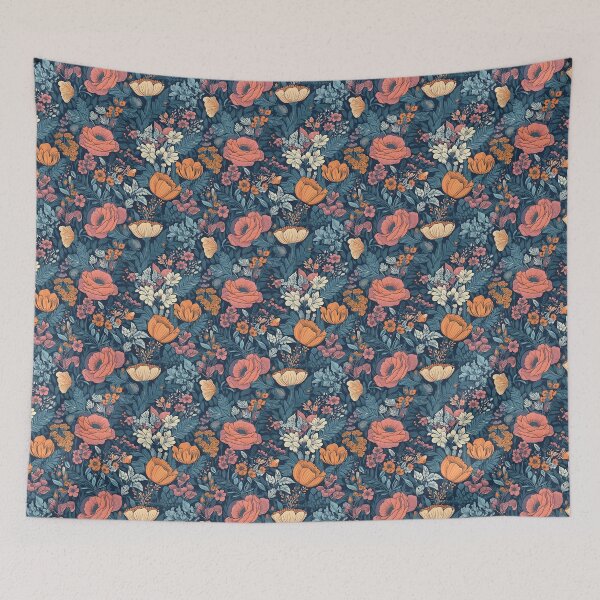 Item preview, Blooming flowers vector pattern designed and sold by DAHAS.