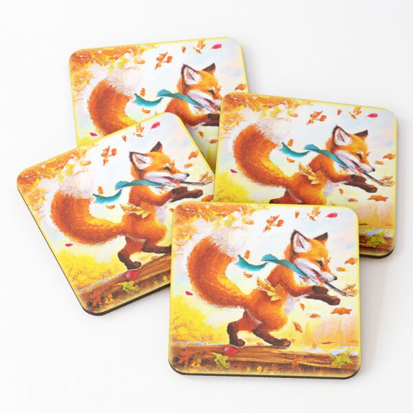 Item preview, Red Fox Facing Fall Wind. Buy Now designed and sold by Health And Fitness Posts e-Store.