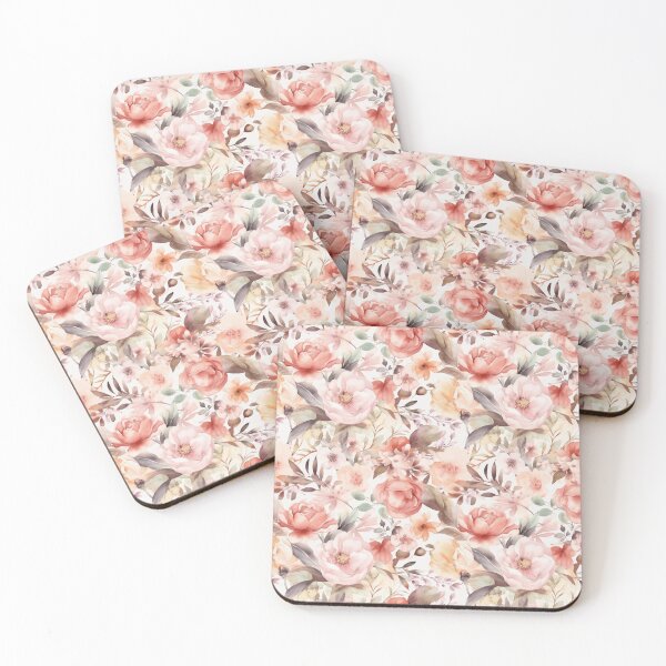 Item preview, Blush rose pattern watercolor designed and sold by JoyfulNymph.