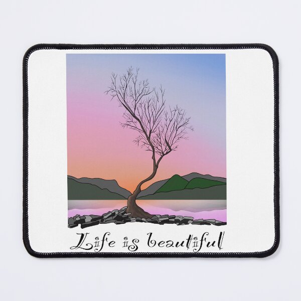 Item preview, The lone tree life is beautiful llanberis snowdonia designed and sold by SoulTrekking.