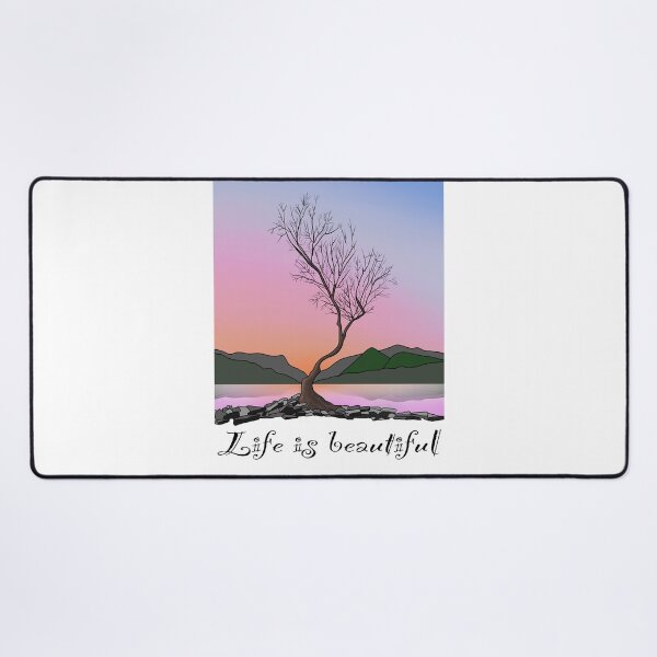 Item preview, The lone tree life is beautiful llanberis snowdonia designed and sold by SoulTrekking.