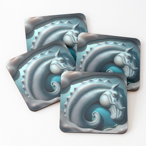 Item preview, Seahorse In Sea Foam designed and sold by InspiredStyleCo.
