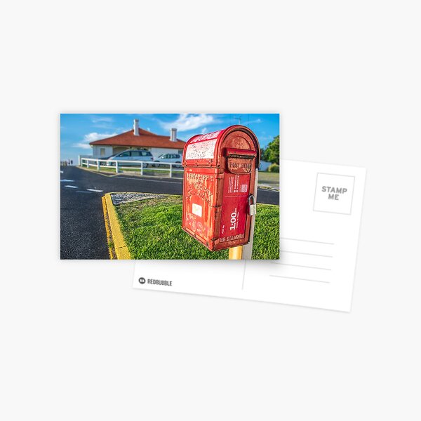 Byron Lighthouse Post Box Postcard