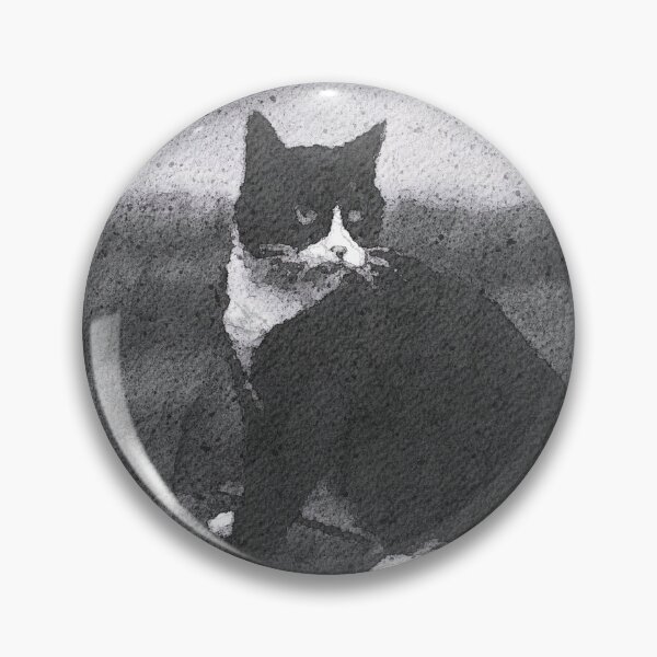 Item preview, Tuxedo Cat watercolor style designed and sold by A. Koh.