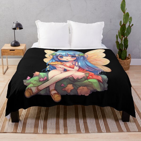 Item preview, Kawaii Fairy & Pizza Funny Food Japonese Anime designed and sold by SecretDicer.