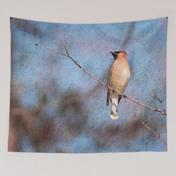 Item preview, Cedar Waxwing on a Branch designed and sold by A. Koh.