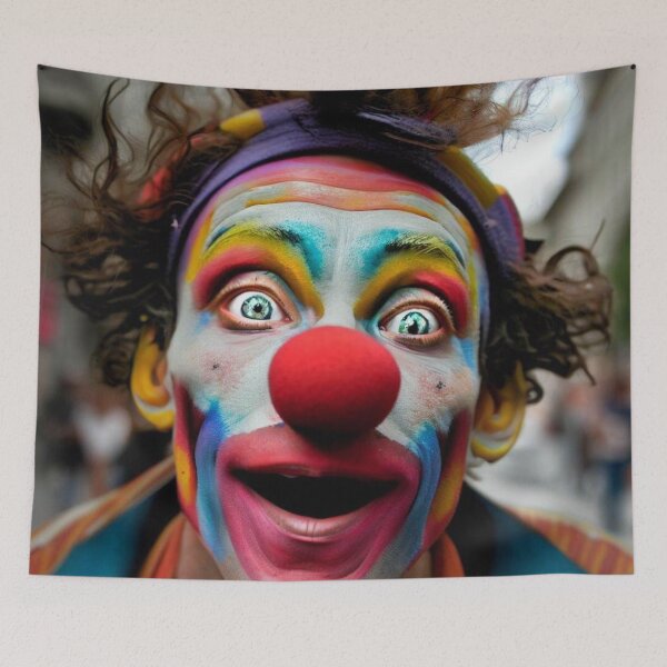Item preview, clown portrait designed and sold by jsebouvi.