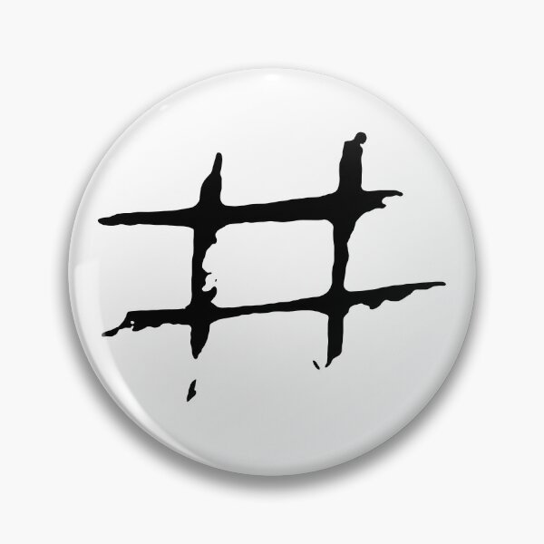 Item preview, Dark and Gritty Hashtag Number Sign designed and sold by Michael Stewart.
