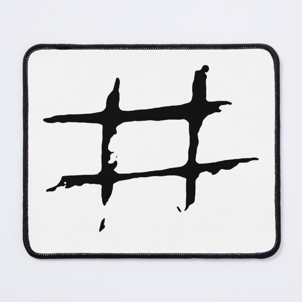 Item preview, Dark and Gritty Hashtag Number Sign designed and sold by Michael Stewart.