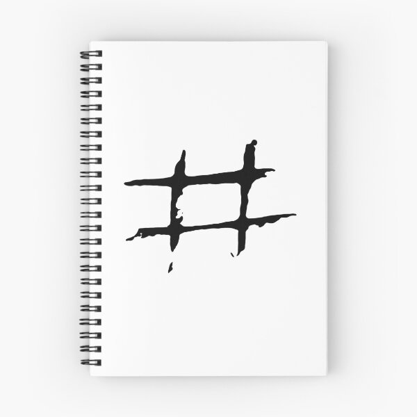 Item preview, Dark and Gritty Hashtag Number Sign designed and sold by Michael Stewart.