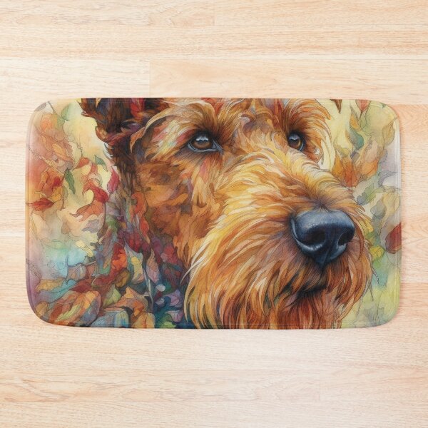 Item preview, Floral Airedale Terrier Dog Pop Art 4 designed and sold by DiatomDesigns.