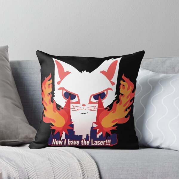 Item preview, Cat with laser eyes burning down the city designed and sold by JoseloRochaArt.