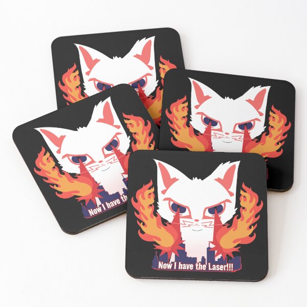 Item preview, Cat with laser eyes burning down the city designed and sold by JoseloRochaArt.