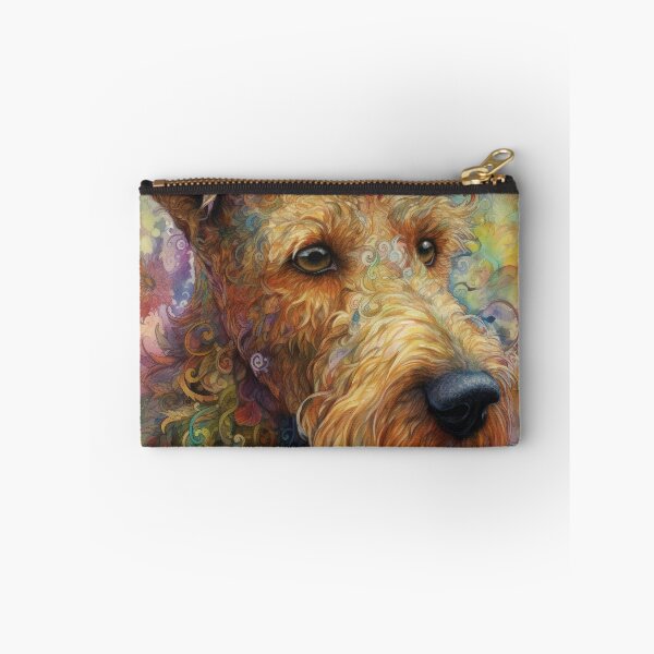 Item preview, Floral Airedale Terrier Dog Pop Art 5 designed and sold by DiatomDesigns.