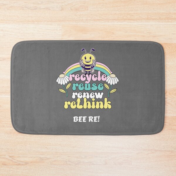 Item preview, Recycle Reuse Renew Rethink BEE RE designed and sold by PositiveIdeas.