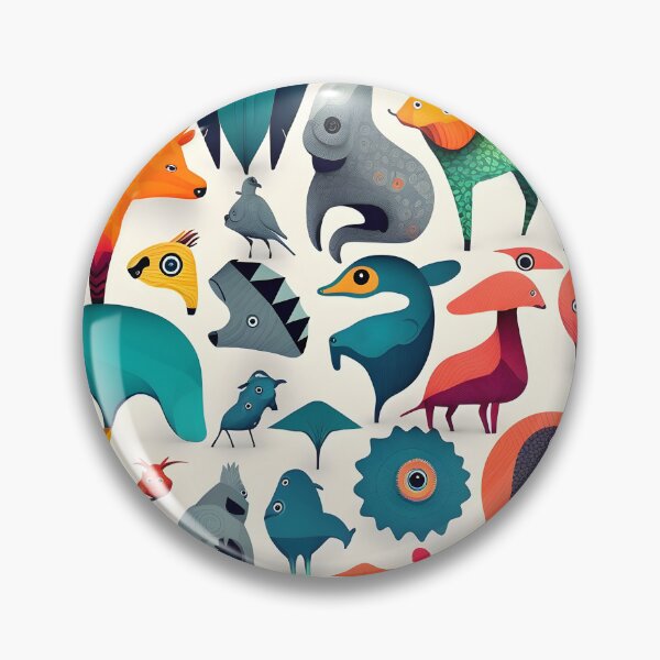 Item preview, Animals pattern 2 - white background designed and sold by Cr-AI-tive.