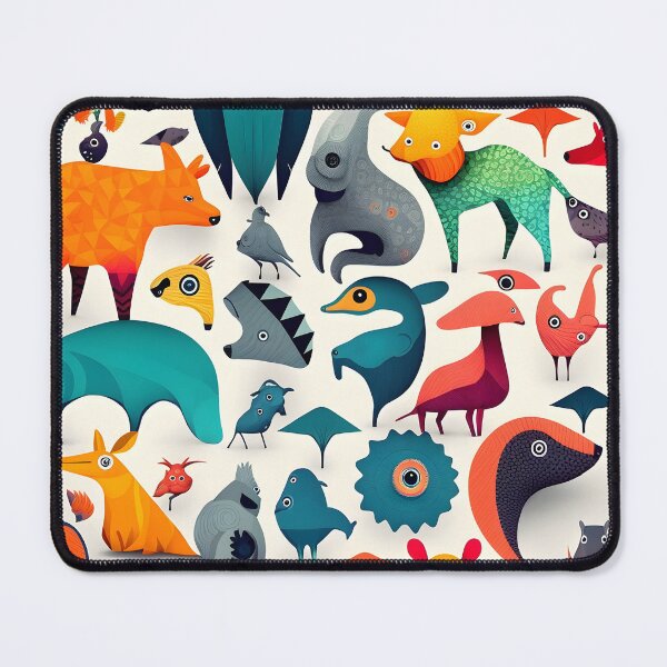 Item preview, Animals pattern 2 - white background designed and sold by Cr-AI-tive.