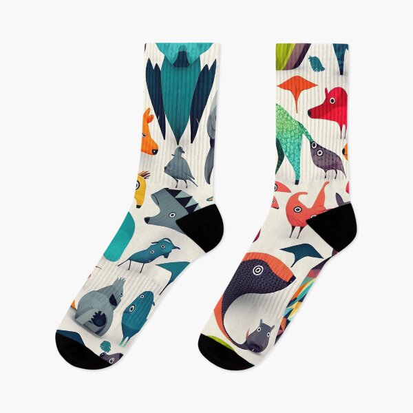 Item preview, Animals pattern 2 - white background designed and sold by Cr-AI-tive.