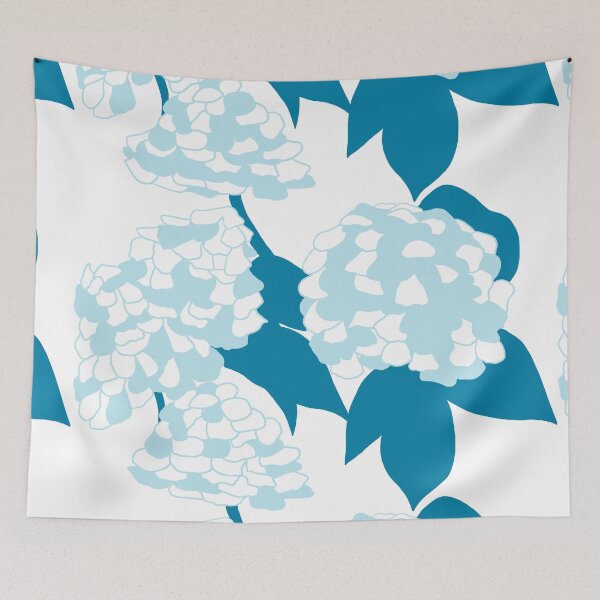 Item preview, Blue and white hydrangea designed and sold by GENEST-V.