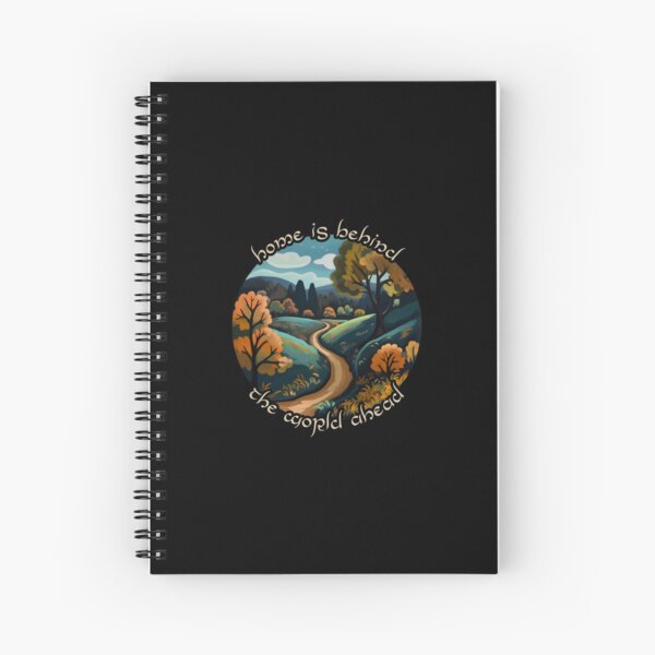 Aperçu de l'œuvre La maison est derrière nous, le monde est devant nous - Une route sinueuse en automne - Fantasy créée et vendue par Fenay Designs.