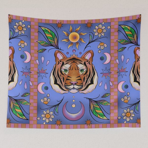 Item preview, Mystical Tiger Pattern designed and sold by egorringe.