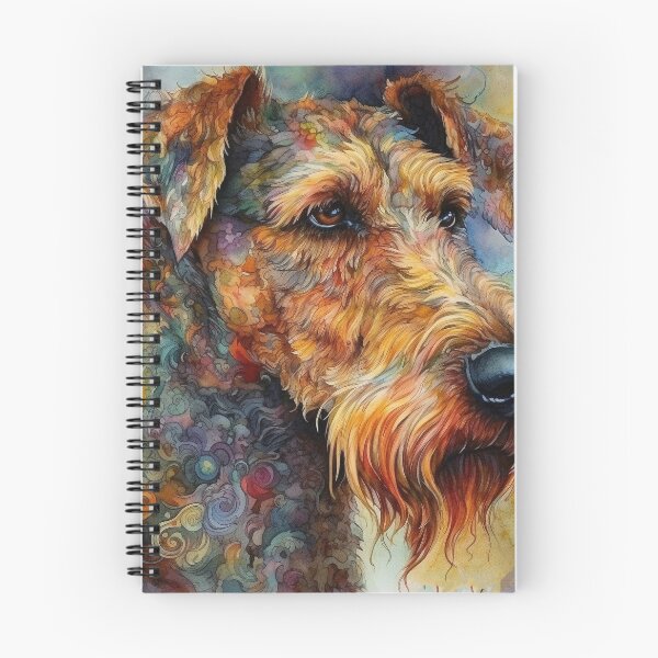 Item preview, Floral Airedale Terrier Dog Pop Art 7 designed and sold by DiatomDesigns.