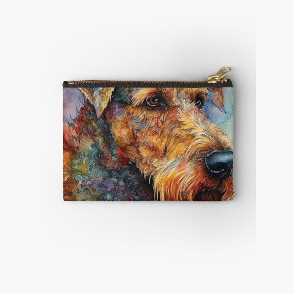 Item preview, Floral Airedale Terrier Dog Pop Art 7 designed and sold by DiatomDesigns.
