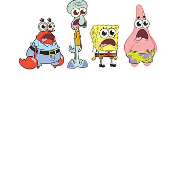 Artwork thumbnail, SpongeBob SquarePants Cast Group Stare by FifthSun