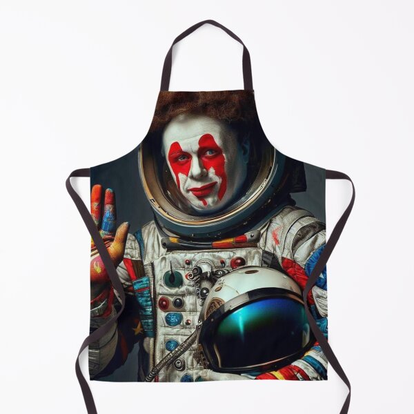 Item preview, clown cosmonaut artist painter designed and sold by jsebouvi.