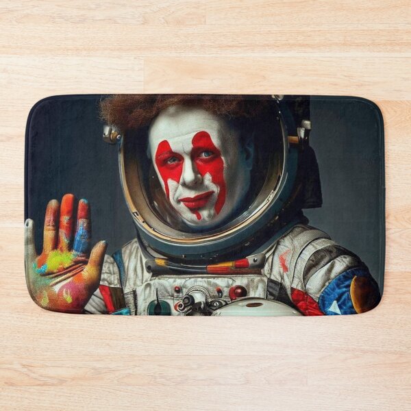 Item preview, clown cosmonaut artist painter designed and sold by jsebouvi.