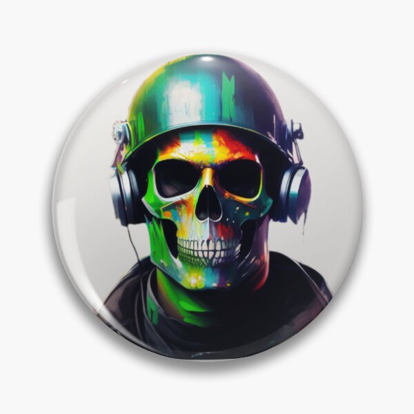 Item preview, Oil Panting Style Military Skull designed and sold by mcohen948.